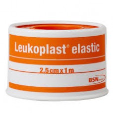 Tape, Leukoplast ELASTIC Zinc Oxide 2.5cmx1m   (Orange/White Spool) Code 1061